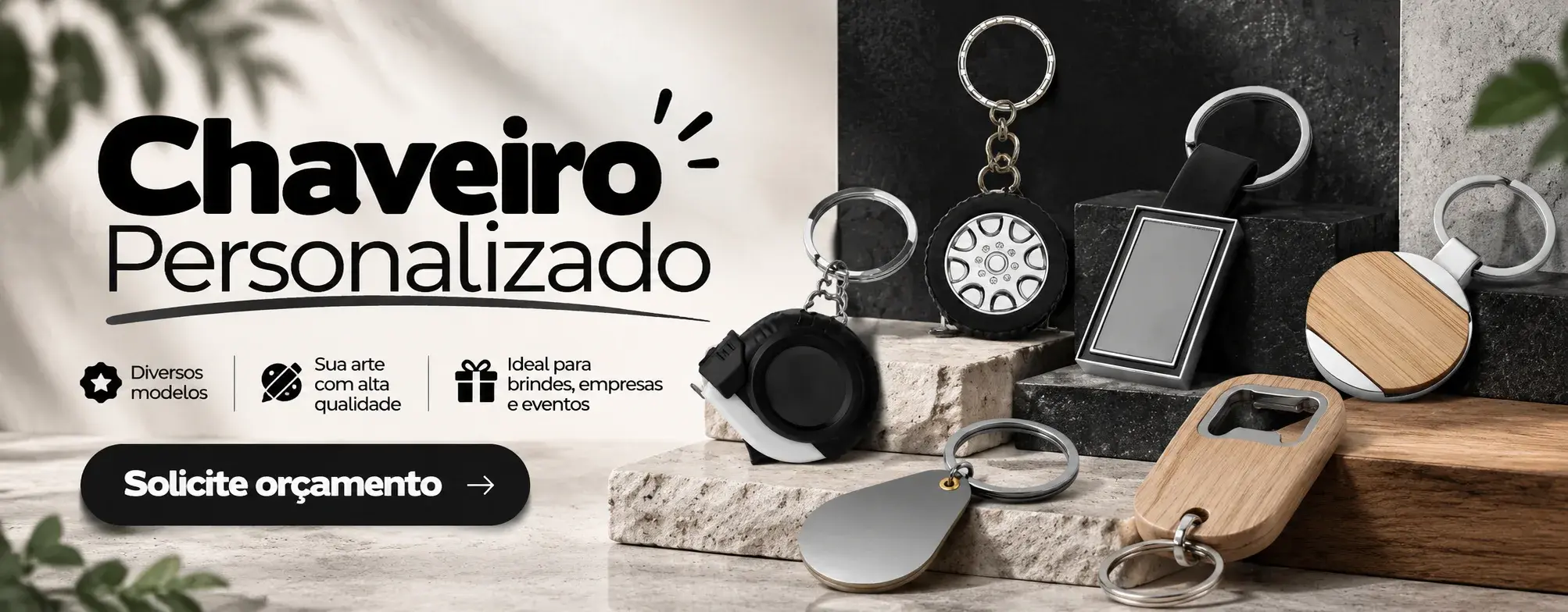 Chaveiro Personalizado - diversos modelos, sua arte com qualidade, ideal para brindes corporativos
