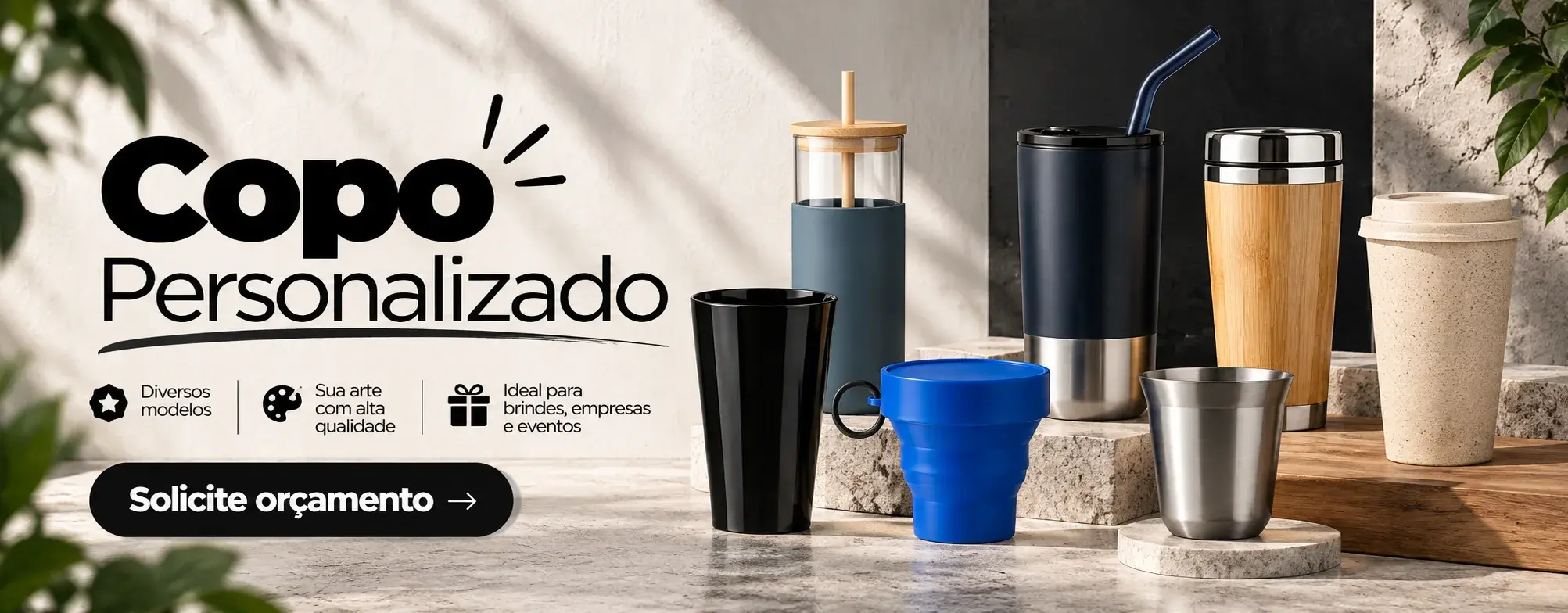 Copo Personalizado - diversos modelos, sua arte com qualidade, ideal para brindes corporativos